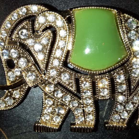 NEW MONET SIGNED ELEPHANT BLING BROACH - Picture 13 of 15